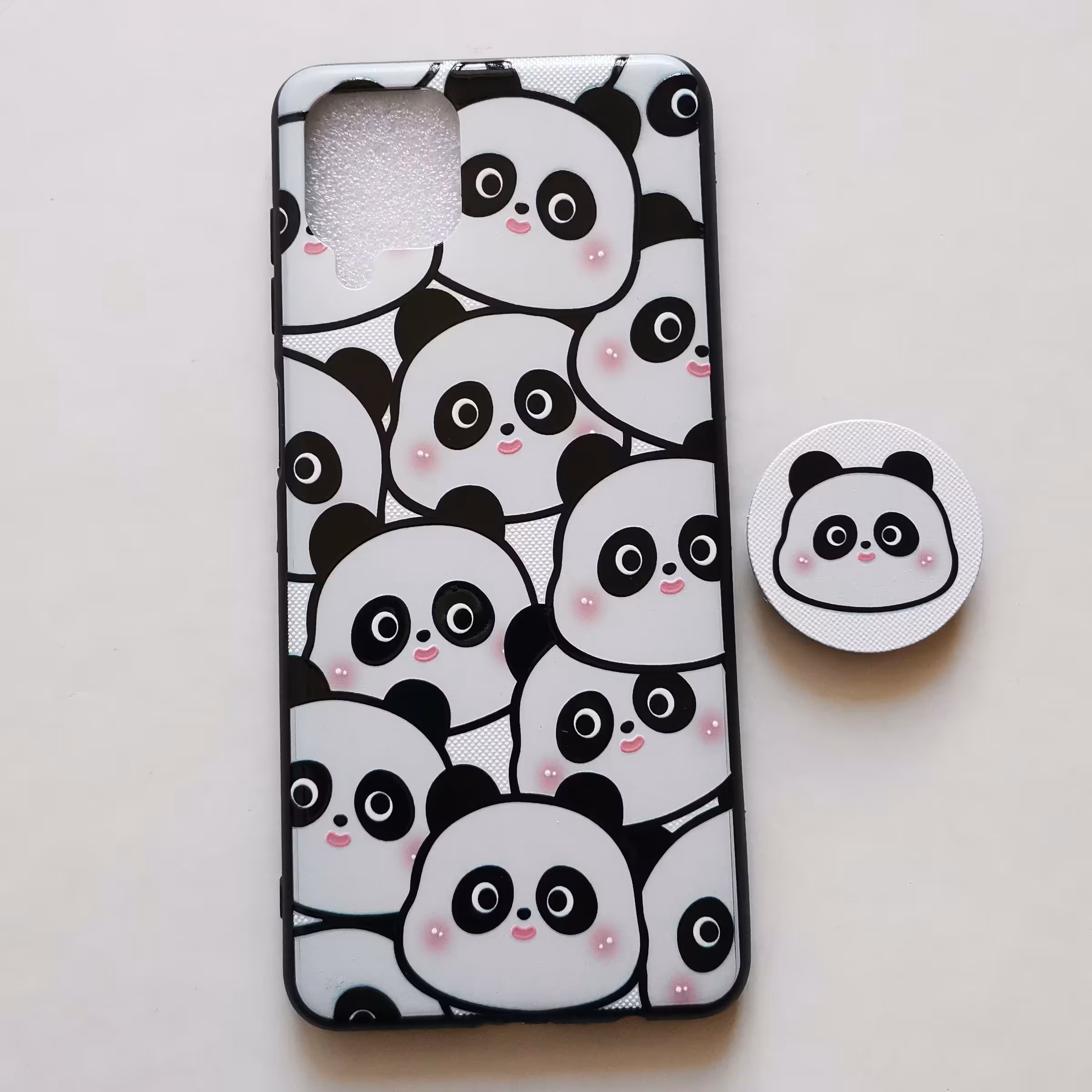 قاب طرحدار پاپ سوکت دار  پاندا گوشی سامسونگ A12 و M12