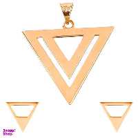 نیم ست طلا 18 عیار اسنو گلد کد 12004