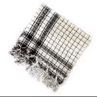 چفیه سفید بسته 100 عددی گره دار پس کرایه 