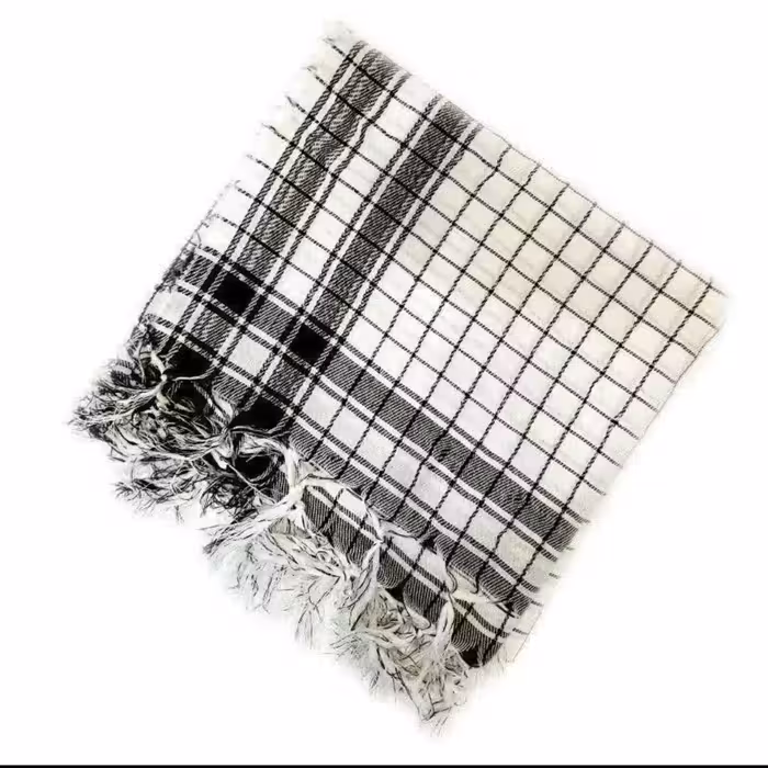 چفیه سفید بسته 100 عددی گره دار پس کرایه 