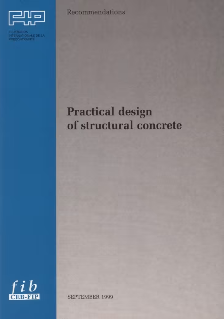 󾕇 دانلود کتاب Fib Practical Design Of Structural Concrete, 1999 - دانلود کتاب های دانشگاهی