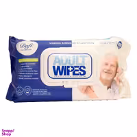 دستمال مرطوب دافی مدل Adult Wipes بسته 100 عددی