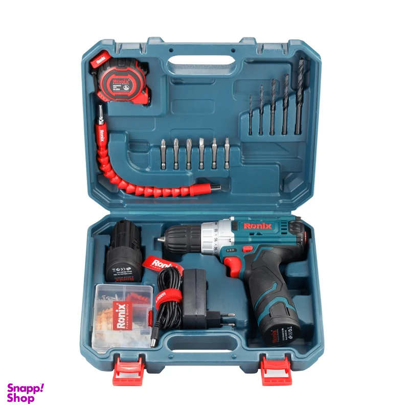 ست دریل چکشی رونیکس مدل RS-8613 مجموعه 19 عددی