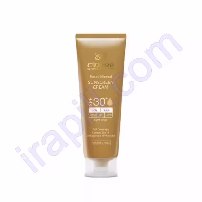 کرم ضد آفتاب بژ روشن SPF30 سینره حجم 50 میلی لیتر