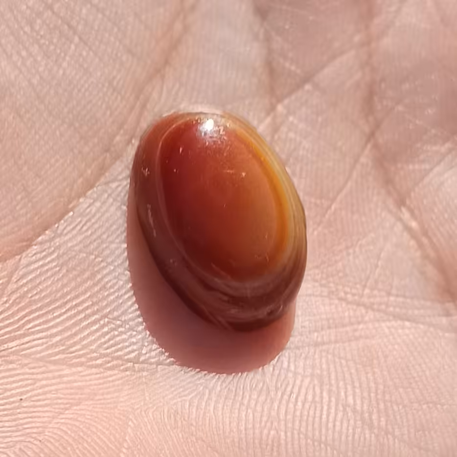 سنگ عقیق سلیمانی باباقوری سرخ زیبا