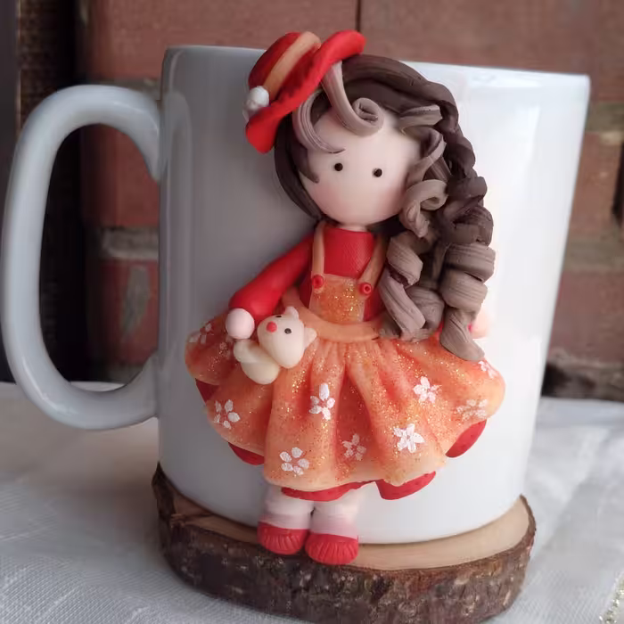ماگ دختر پاییزی
