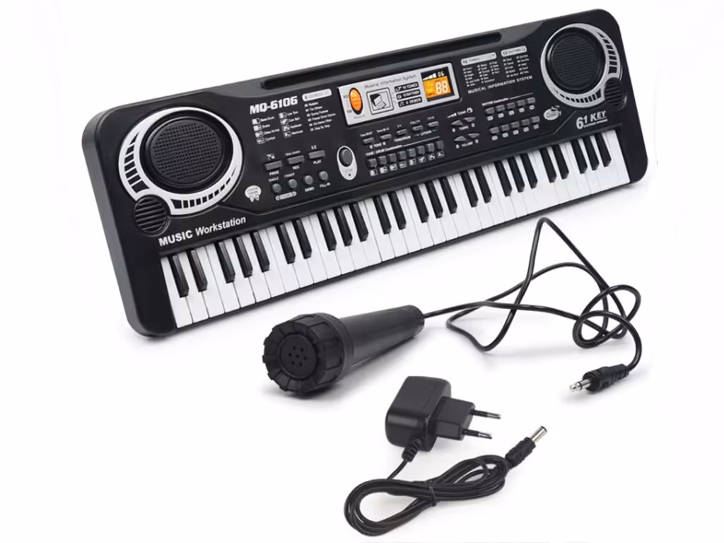 ارگ موزیکال اسباب بازی با 61 کلید همراه با میکروفون