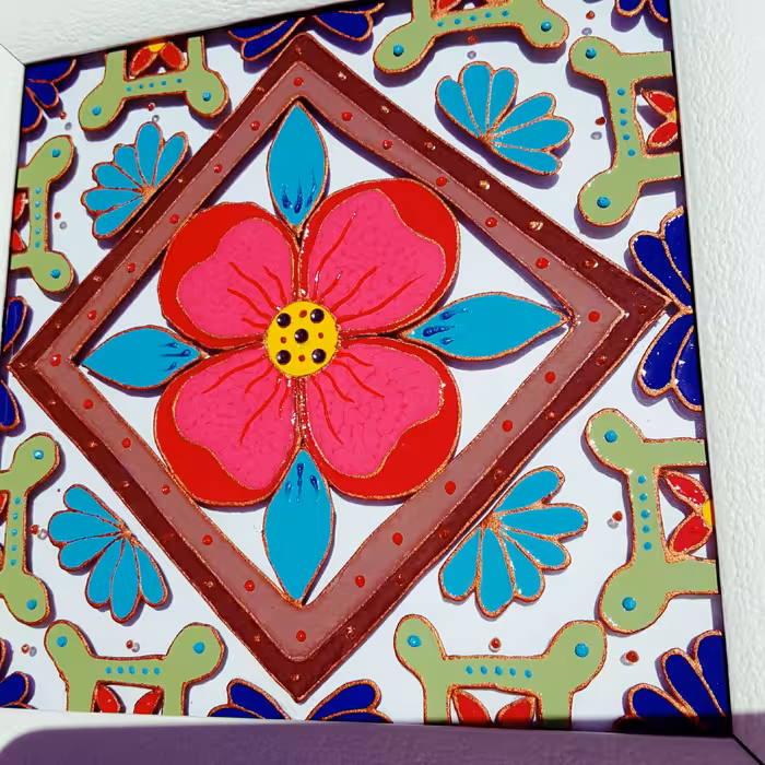 تابلو گل سنتی ویترای گالری ونتا ارسال رایگان صنایع دستی