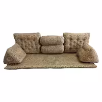 ست 7 تکه پشتی ترمه مدل شاه نشین - کد 1515