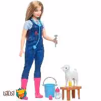 عروسک حرفه‌ای باربی Barbie دامپزشک مدل HRG42