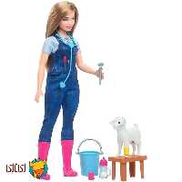 عروسک حرفه‌ای باربی Barbie دامپزشک مدل HRG42