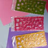 خط کش ژله ای شابلون دار دو قلو