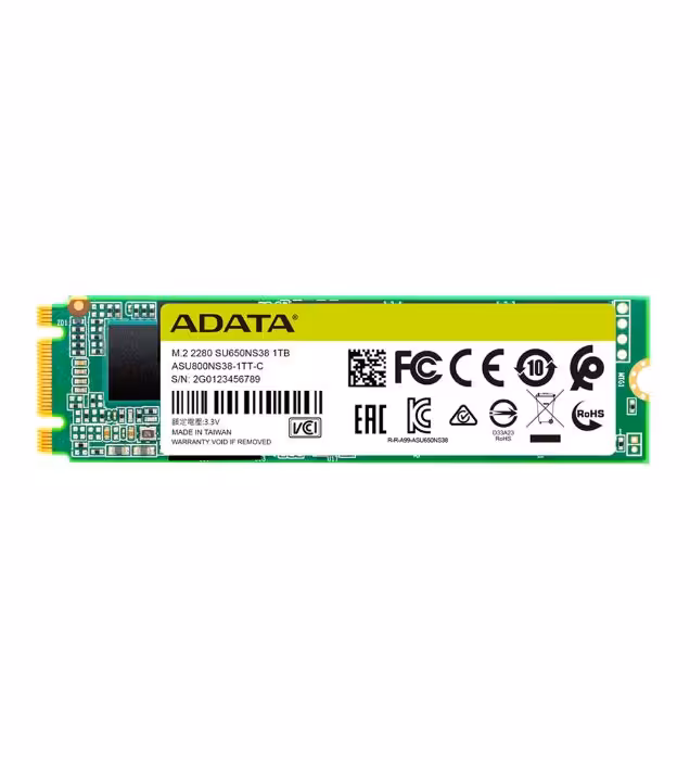 هارد SSD اینترنال ای دیتا مدل SATA M2 2280 SU650 ظرفیت 512 گیگابایت