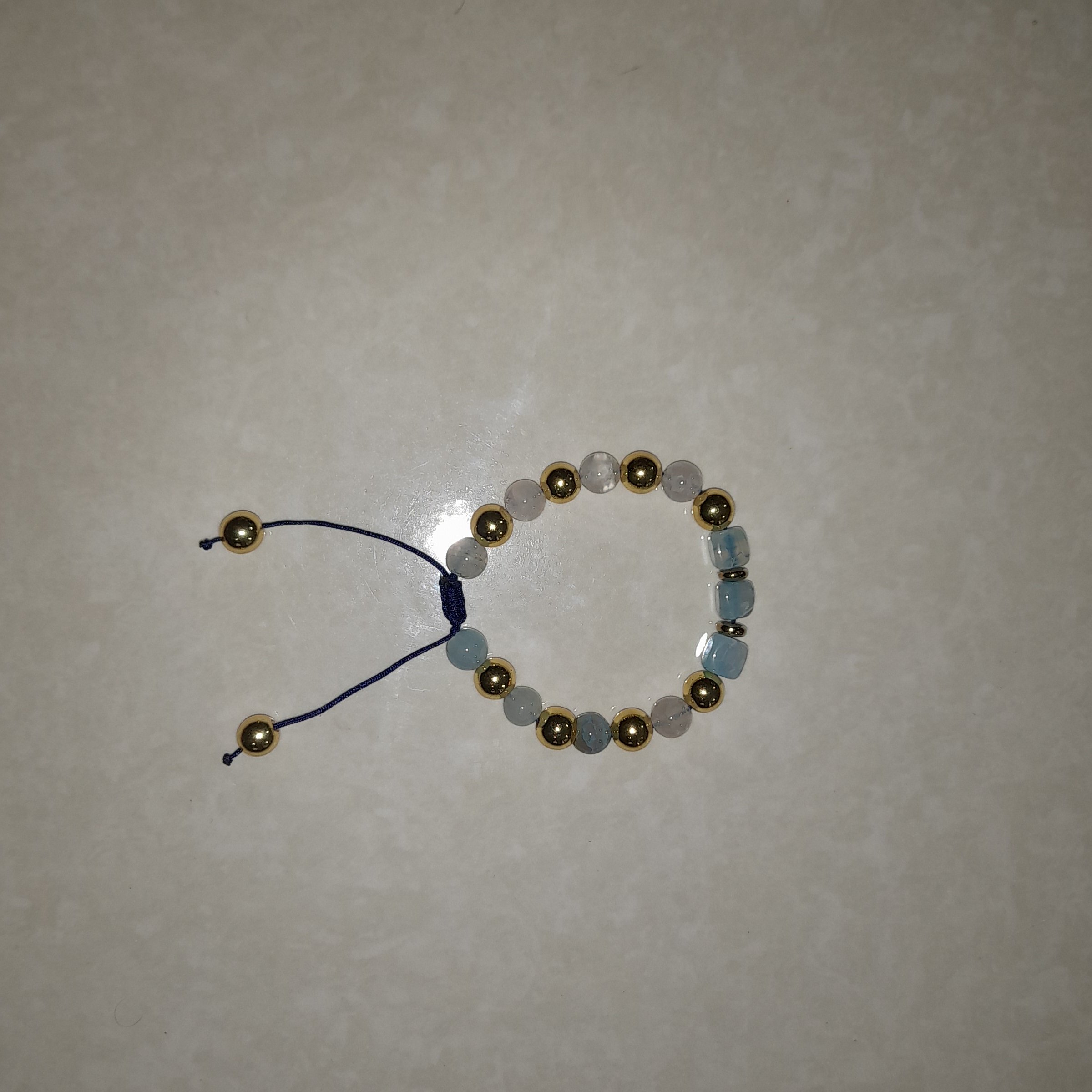 دستبند عقیق آبی 