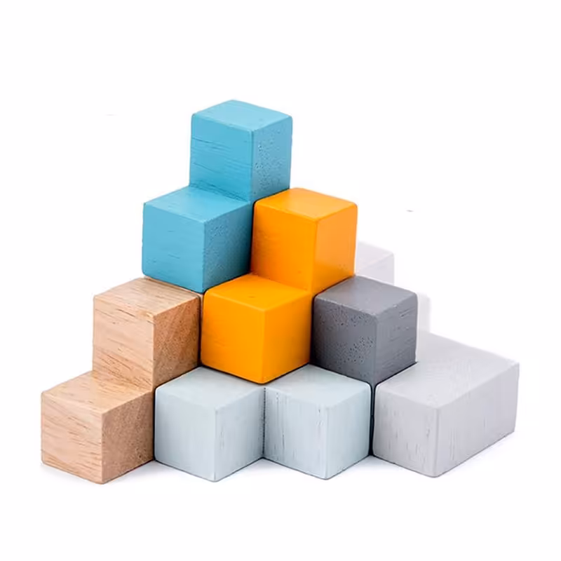 اسباب بازی ساختنی بلوک چوبی خانه سازی مدل 5128