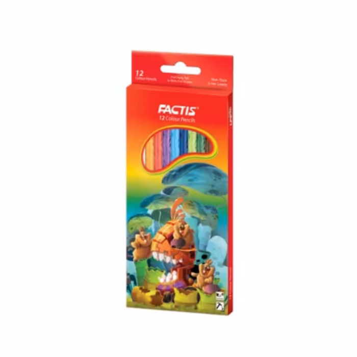 مدادرنگی فکتیس 12 رنگ جعبه مقوایی