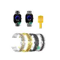 بند فلزی ساعت آمازفیت Amazfit Bip U مدل 5Rows