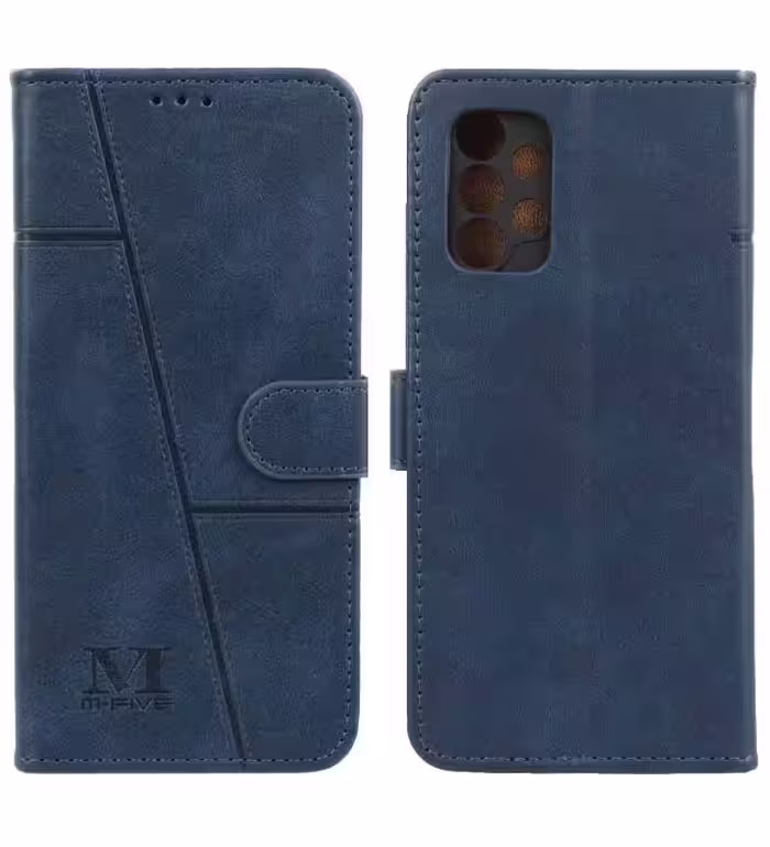 کیف موبایل مگنتی M FIVE طرح دوخت سامسونگ Galaxy A32 4G - سرمه ای