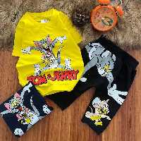 تیشرت شلوارک اسپرت و جذاب تام و جری با رنگبندی فوق العاده