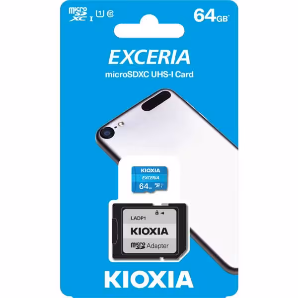 کارت حافظه میکرو کیوکسیا مدل Exceria U1 C10 100MB/s ظرفیت 64 گیگابایت