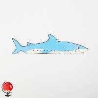 خط کش فانتزی 15 سانت طرح کوسه