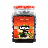 زیتون سیاه چروک 900 گرم لوراس - loras