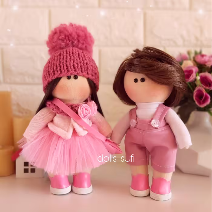 عروسک روسی ست صورتی