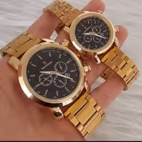 ست ساعت زنانه و مردانه رومانسون بند استیل دارای گارانتی موتور