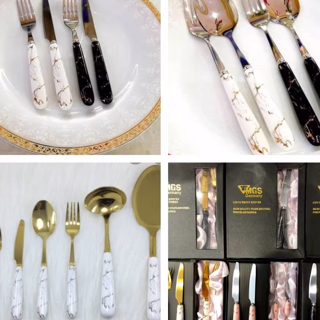 قاشق چنگال ماربل