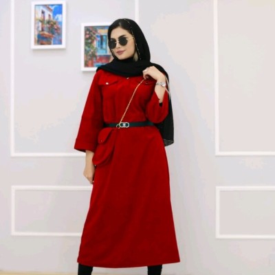 مانتو پیراهنی مخمل زنانه