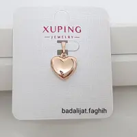 پلاک قلب ژوپینگ فوق العاده شیک و پرطرفدار کاملا رنگ ثابت و آبکاری شده با طلا 