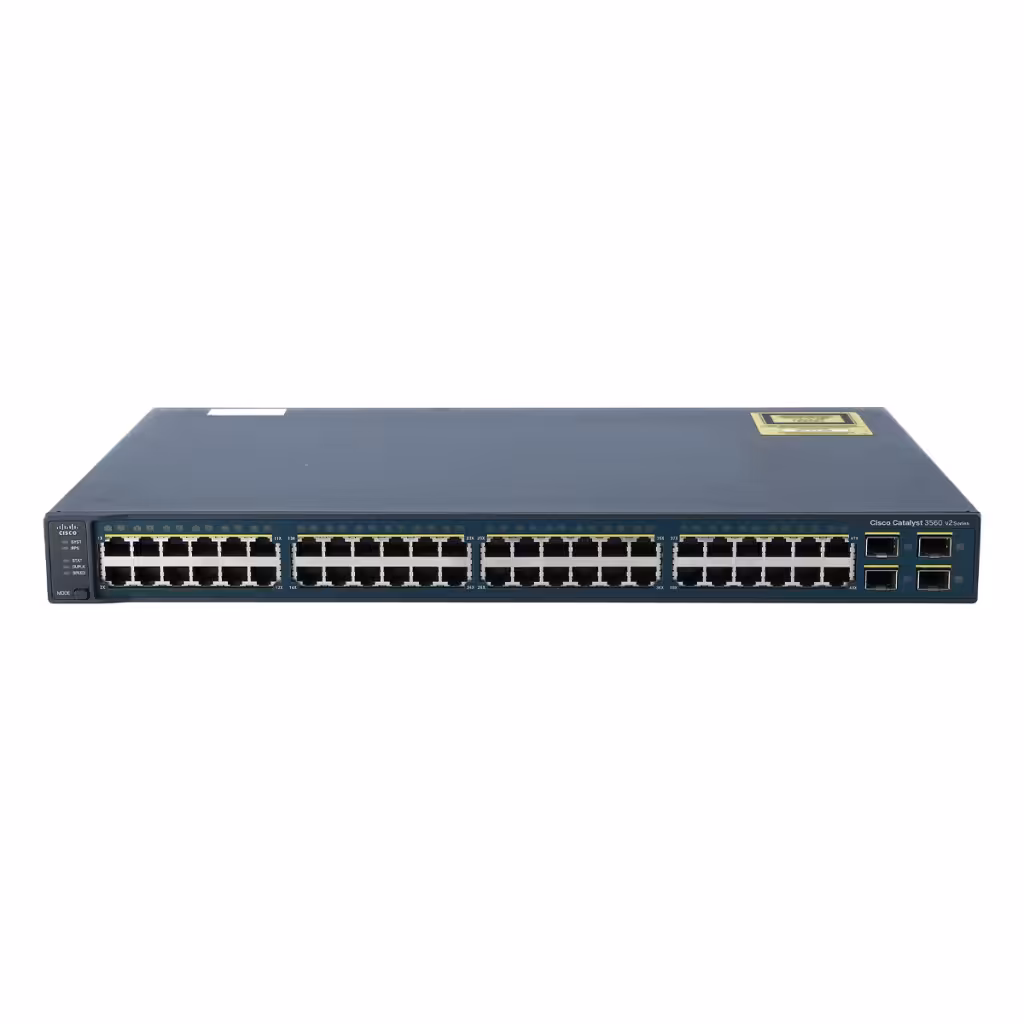قیمت و خرید سوییچ شبکه 48 پورت   4 پورت SFP سیسکو مدل WS-C3750V2-48TS-S | نت ران