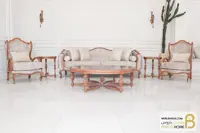 مبل 7 نفره کلاسیک کینگ ترکیب با کاناپه ابزاری کد 1