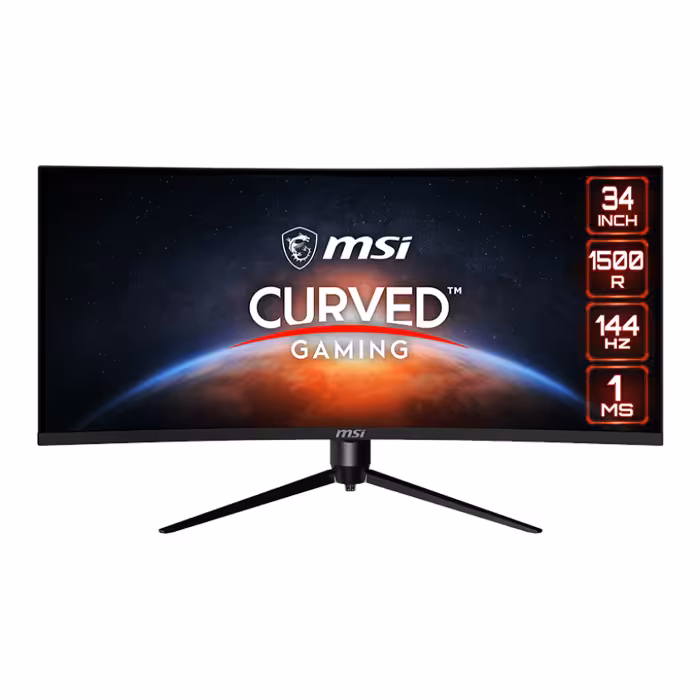 مانیتور گیمینگ خمیده 34 اینچ ام اس آی مدل Optix MAG342CQR