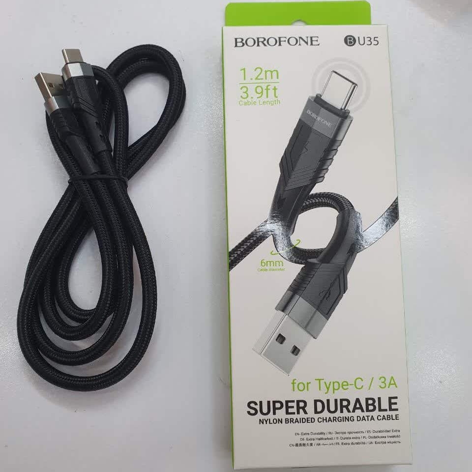 کابل تبدیل USB به USB-C بروفون مدل BU35 طول 1.2 متر
