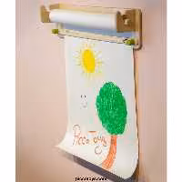 رول نقاشی چوبی استندی عرض 71 به همراه کاغذ رولی کد 30605551