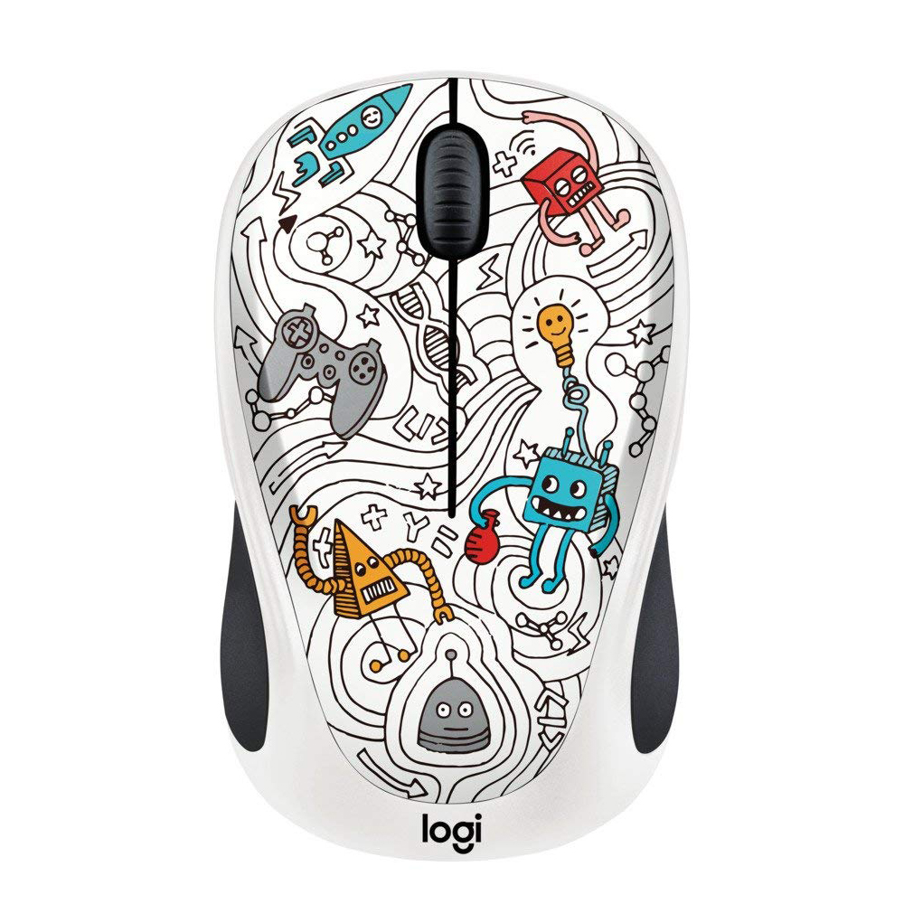 قیمت و خرید ماوس بی‌سیم لاجیتک سری Doodle مدل M238 Techie White Emea in | یاس ارتباط