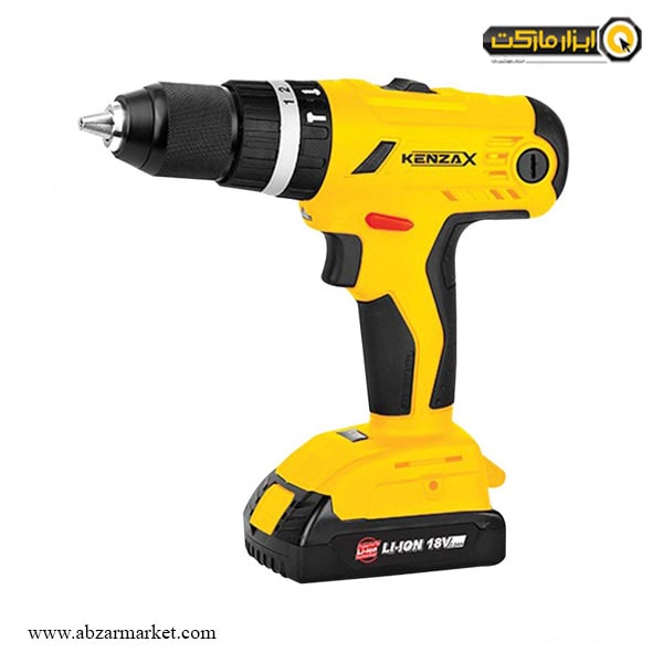 دریل شارژی چکشی کنزاکس لیتیوم 18 ولت مدل KCDI-118