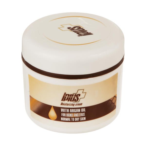 کرم مرطوب کننده دست و صورت آی پلاس مدل Argan Oil حجم 150 گرم