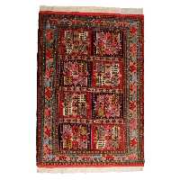 فرش دستباف دو متری مدل بختیاری طرح خشتی کد 4010842 (فروش چکی 6 ماهه با کد تخفیف farshgereh)