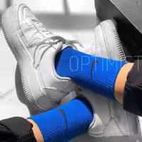 جوراب نایک ساقدار زمینه آبی اسپرت نخ پنبه