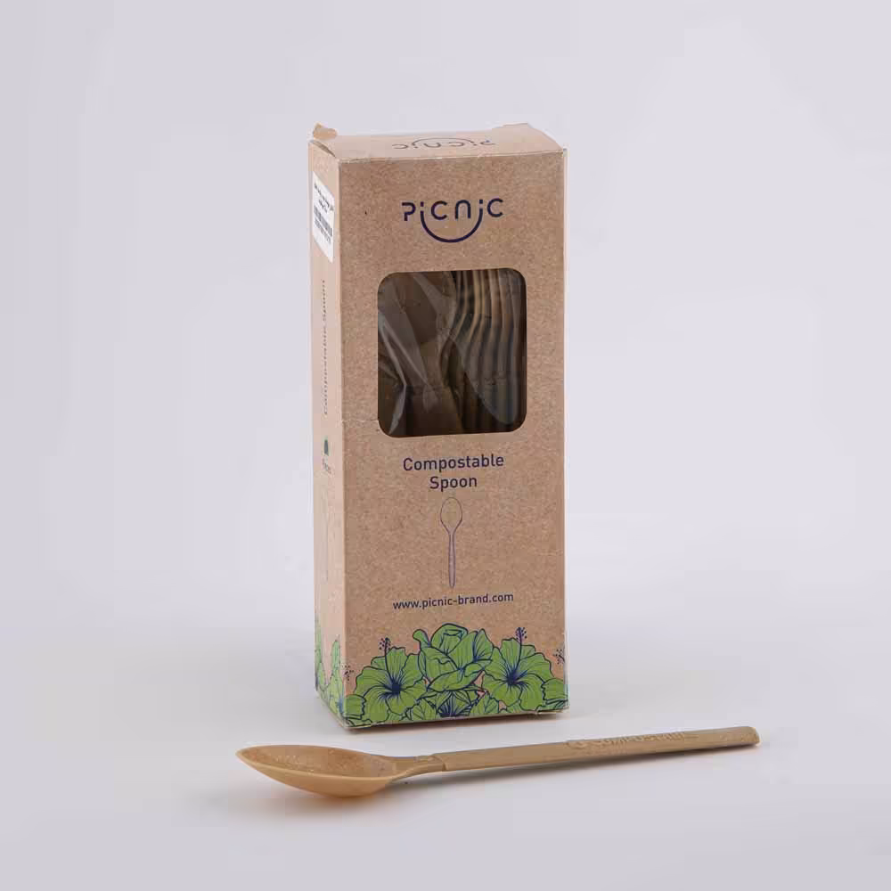 قاشق دیپلمات چوب پلاست کارتن 504 بسته 12 عددی