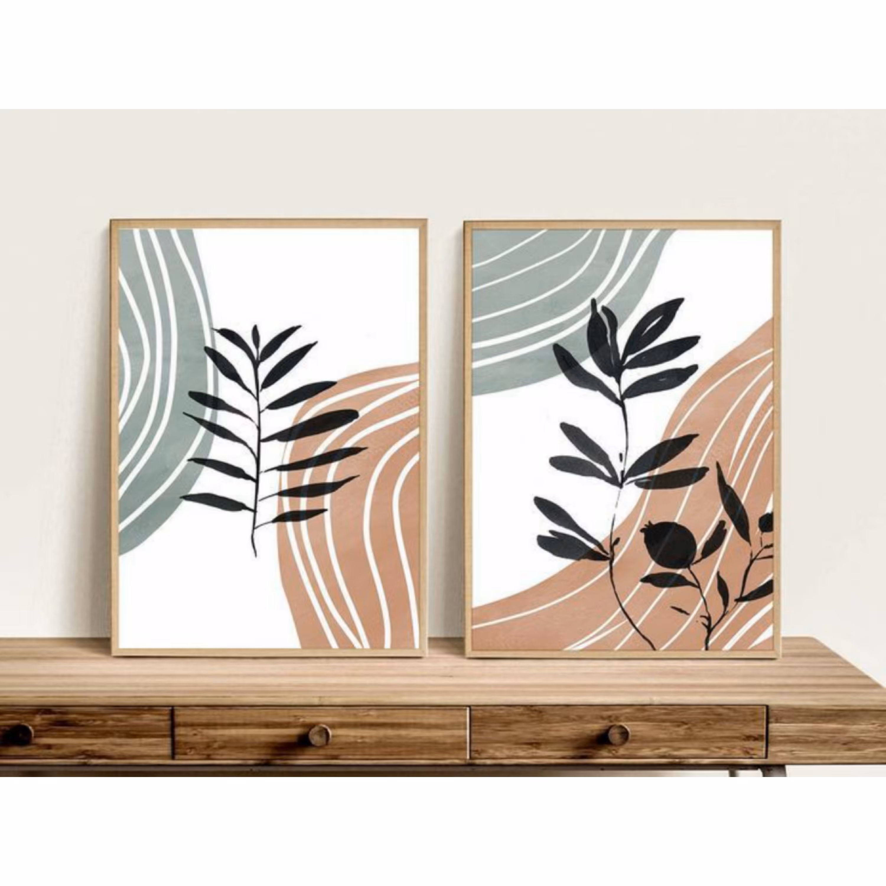 نقاشی دوتیکه دکوراتیو ویژه جهیزیه