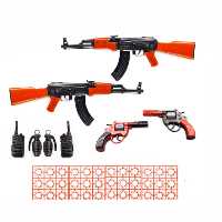 ست تفنگ بازی مدل KELASH مجموعه 6 عددی