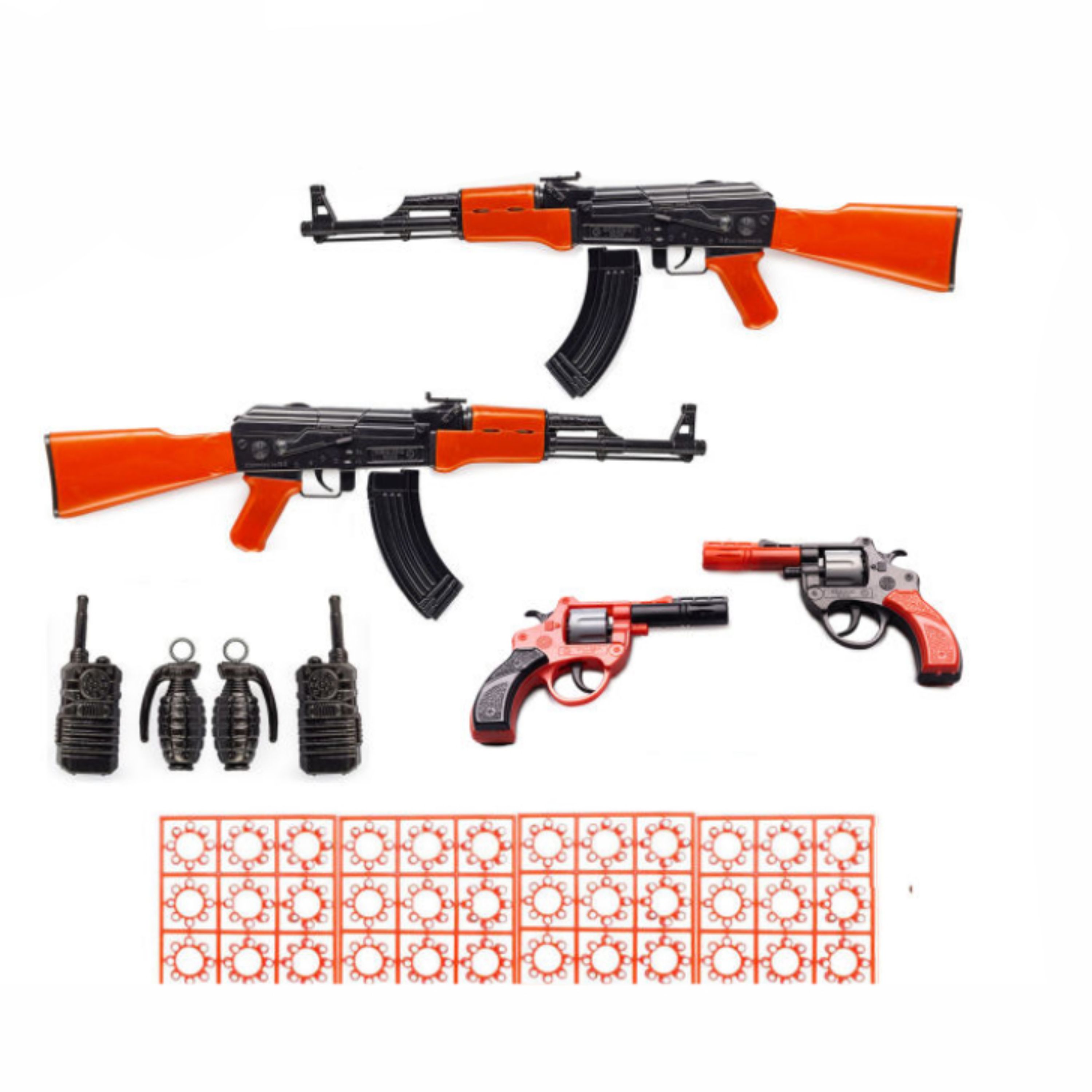 ست تفنگ بازی مدل KELASH مجموعه 6 عددی