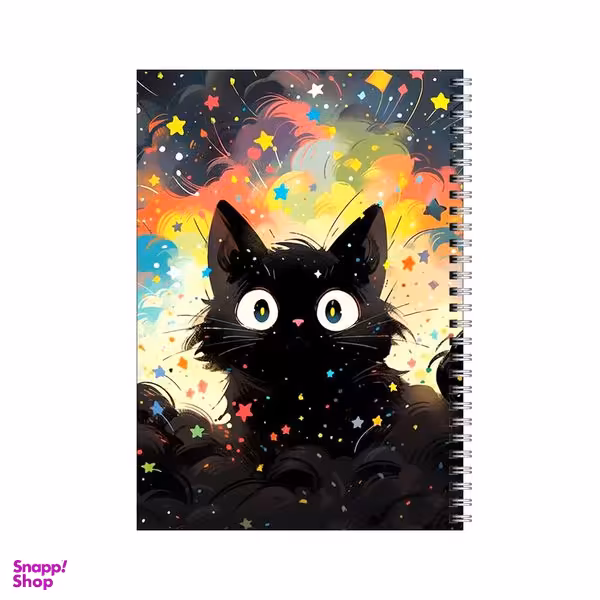 دفتر مشق 80 برگ بامبیلیپ طرح گربه سیاه کد 7619118