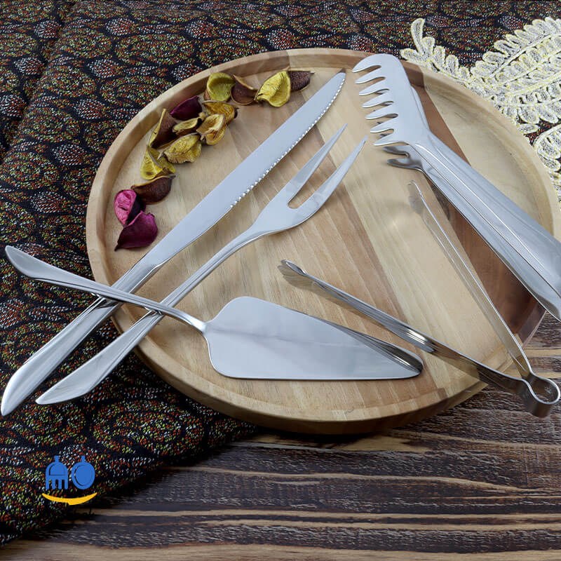 سرویس قاشق چنگال 143 پارچه SG - مدل berlin - استیل براق