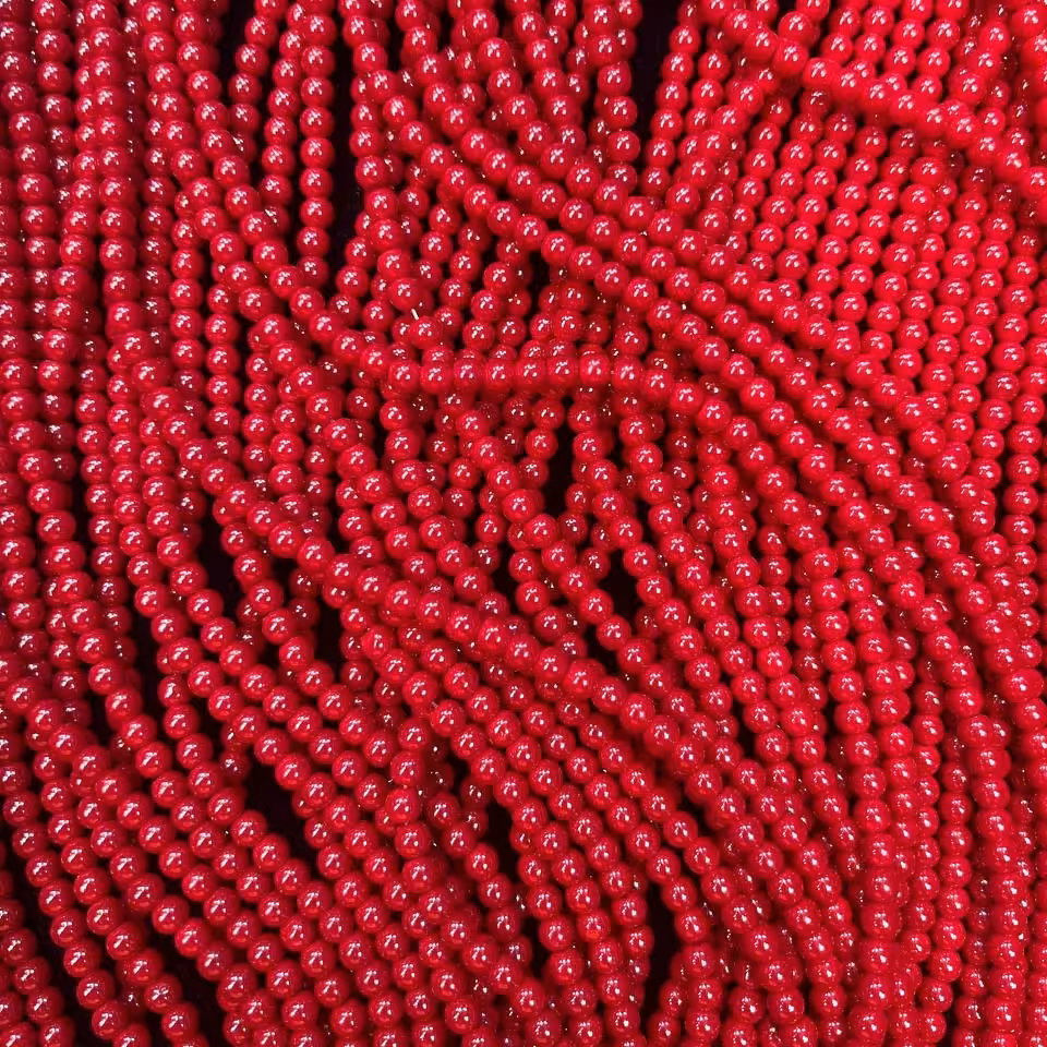 ریسه40 سانتی  مرجان سایز 6بدون تراش