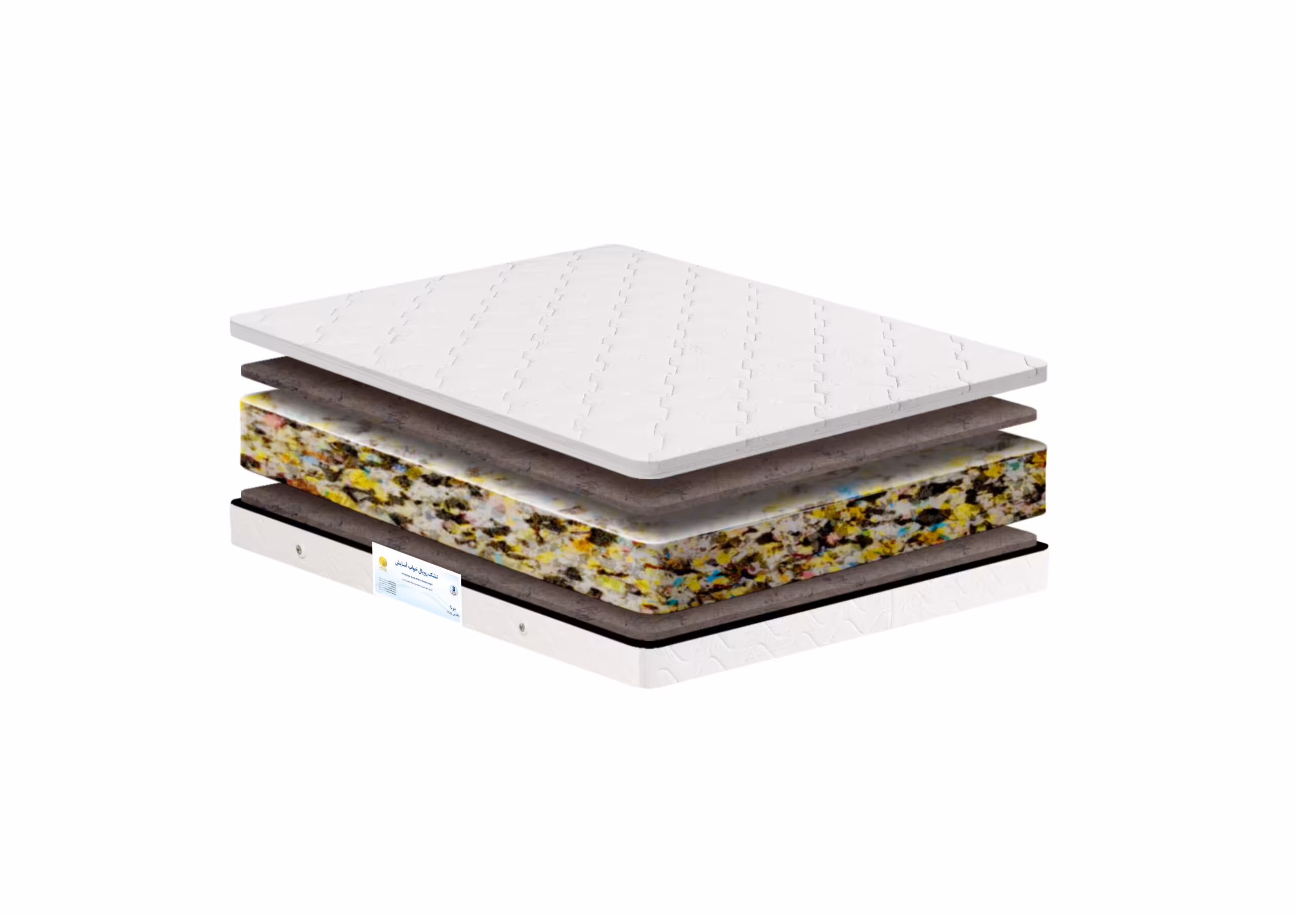 تشک یک نفره رویال خواب آسایش مدل درنا سایز 90*200 سانتیمتر