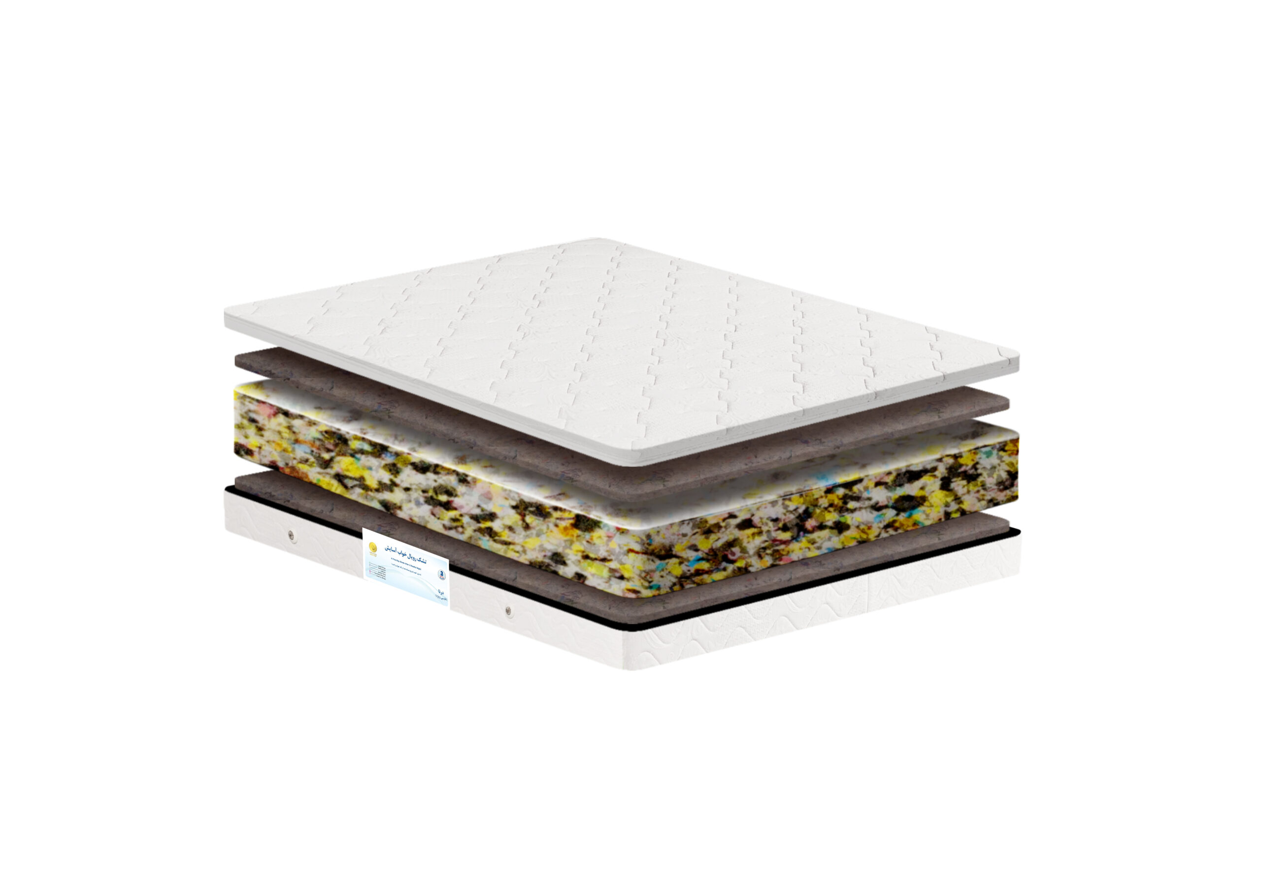 تشک یک نفره رویال خواب آسایش مدل درنا سایز 90*200 سانتیمتر